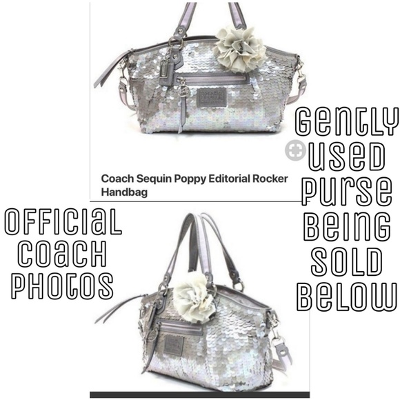 Coach Handbags - COACH SEQUIN POPPY EDITORIAL ROCKER A1169-17046